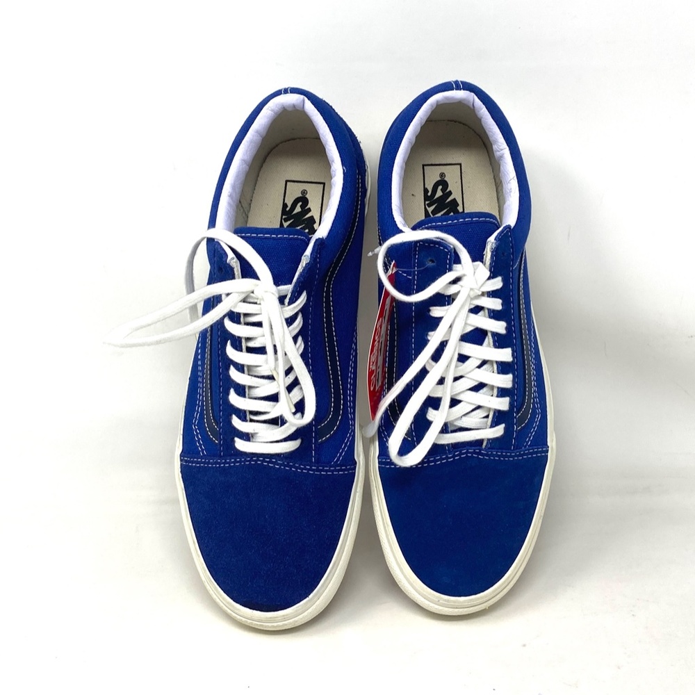 VANS Old Skool For Men Sneakers Suede Skate Blue Canvas Low Top Custom ALSU01253 - Picture 4 of 7